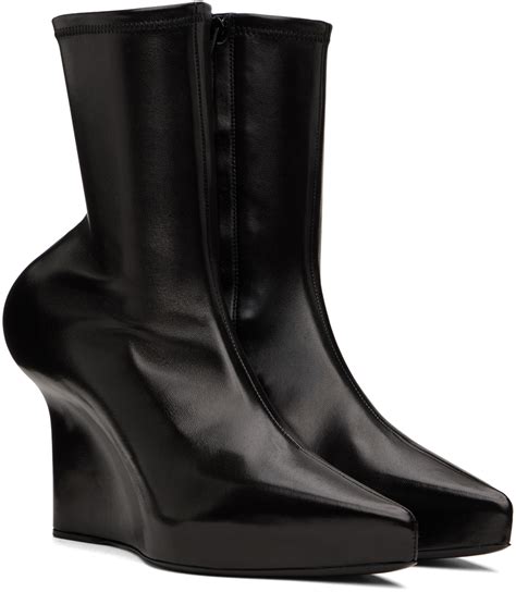 givenchy black wedge boots|givenchy snakeskin boots.